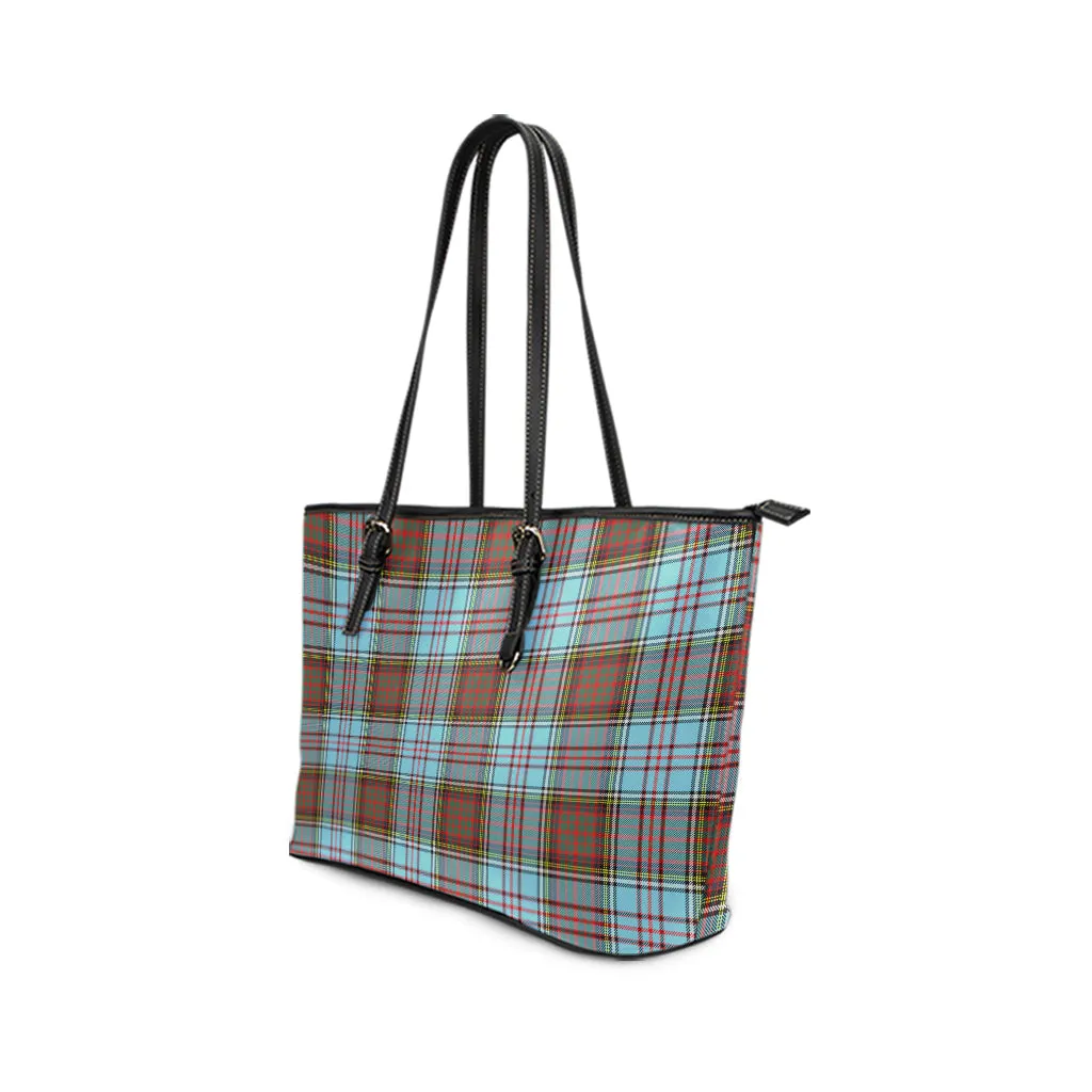 Anderson Ancient Tartan Leather Tote Bag