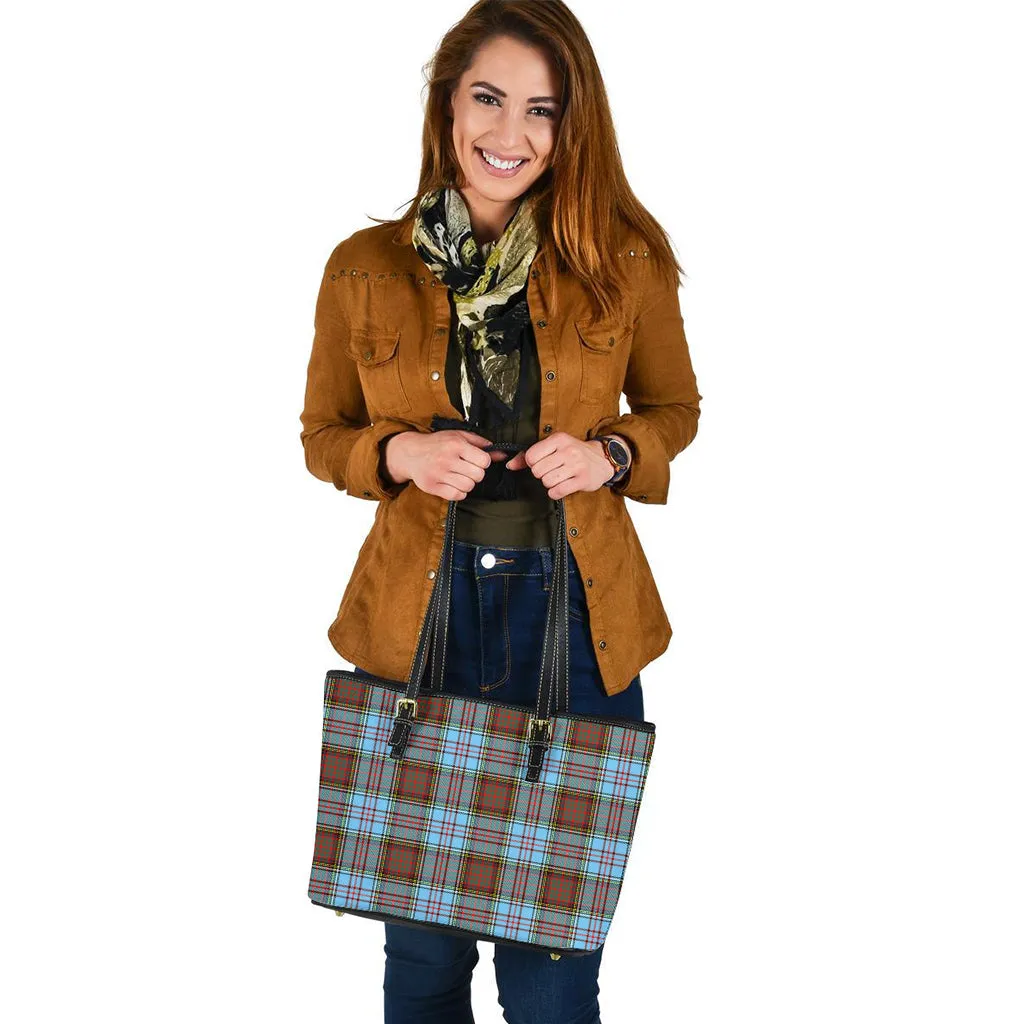 Anderson Ancient Tartan Leather Tote Bag