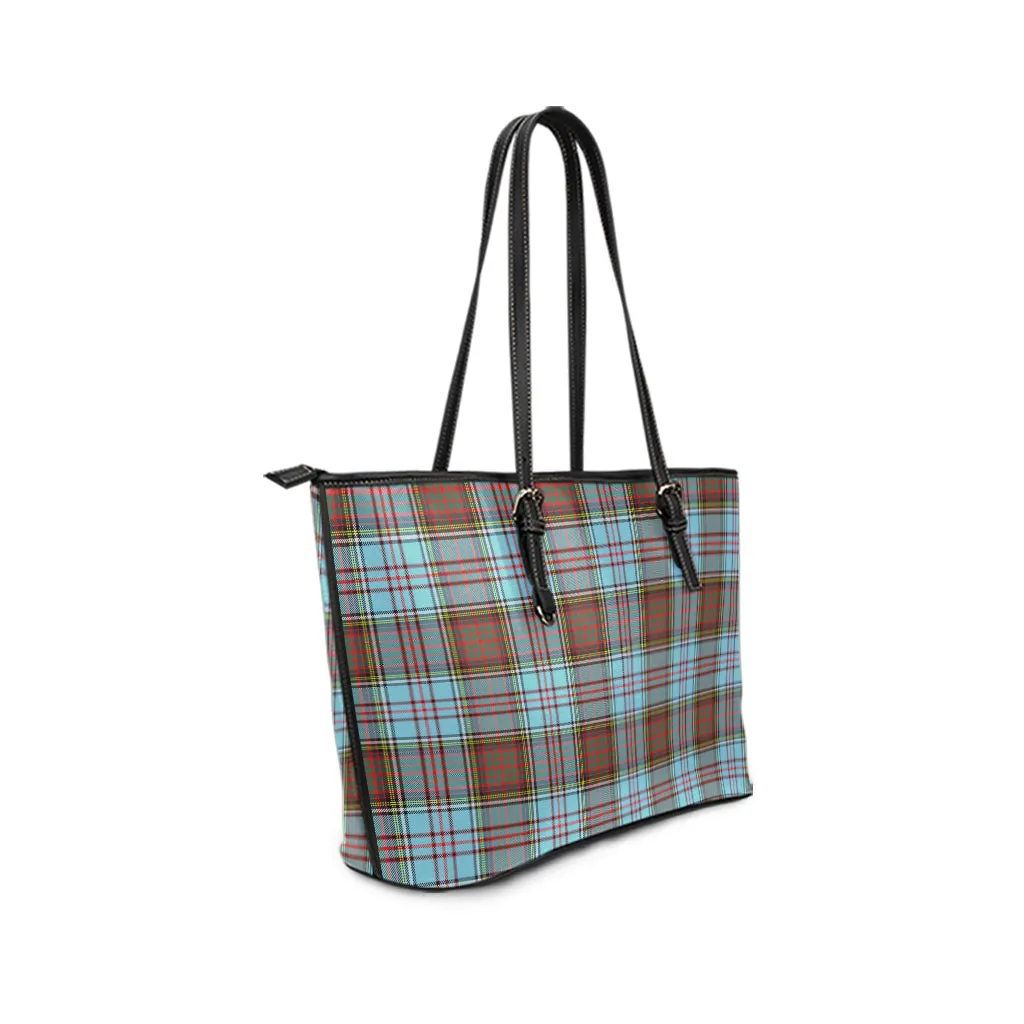 Anderson Ancient Tartan Leather Tote Bag