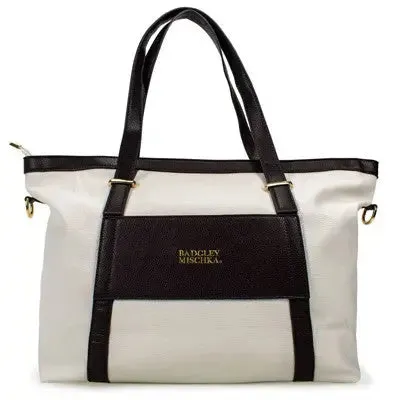 Badgley Mischka Anna Travel Weekender Tote XL - White
