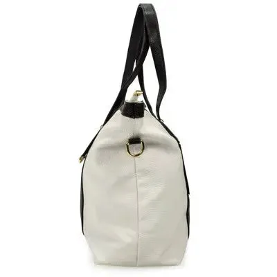 Badgley Mischka Anna Travel Weekender Tote XL - White