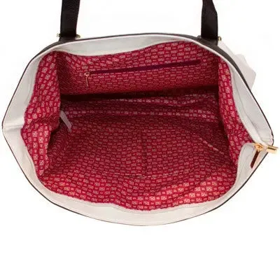 Badgley Mischka Anna Travel Weekender Tote XL - White