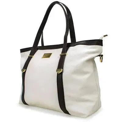 Badgley Mischka Anna Travel Weekender Tote XL - White