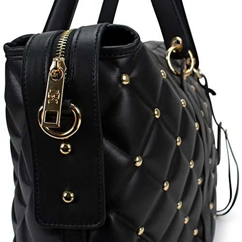 Badgley Mischka Quilted Weekender Bag, Black