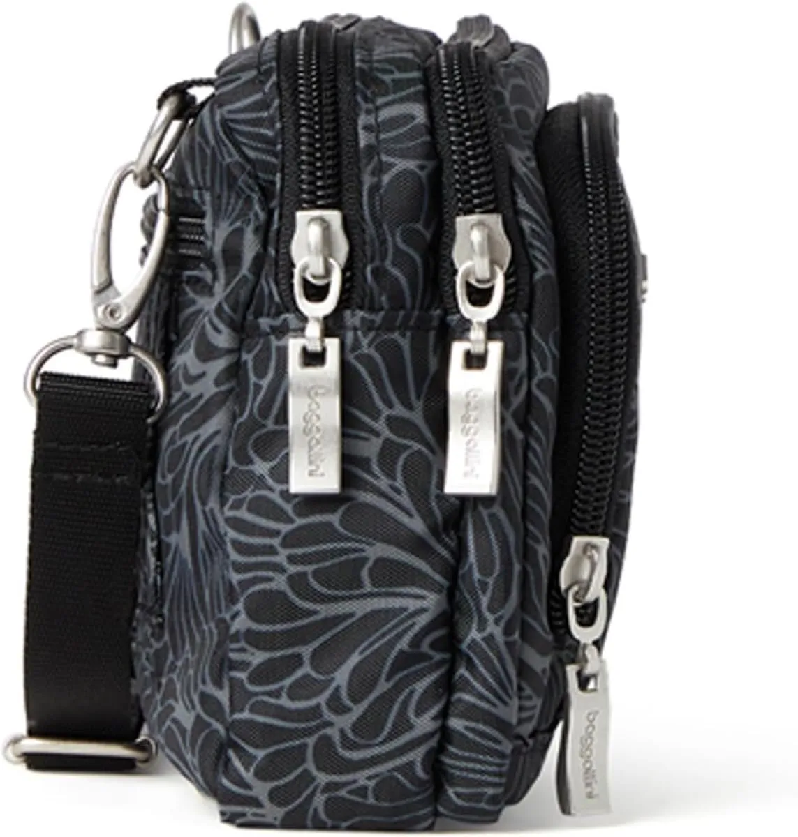 Baggallini Trifecta RFID Wallet 8"x6" Crossbody Women Convertible Fanny Pack Belt Bag
