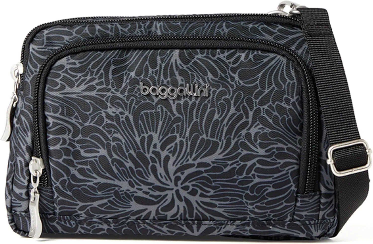Baggallini Trifecta RFID Wallet 8"x6" Crossbody Women Convertible Fanny Pack Belt Bag
