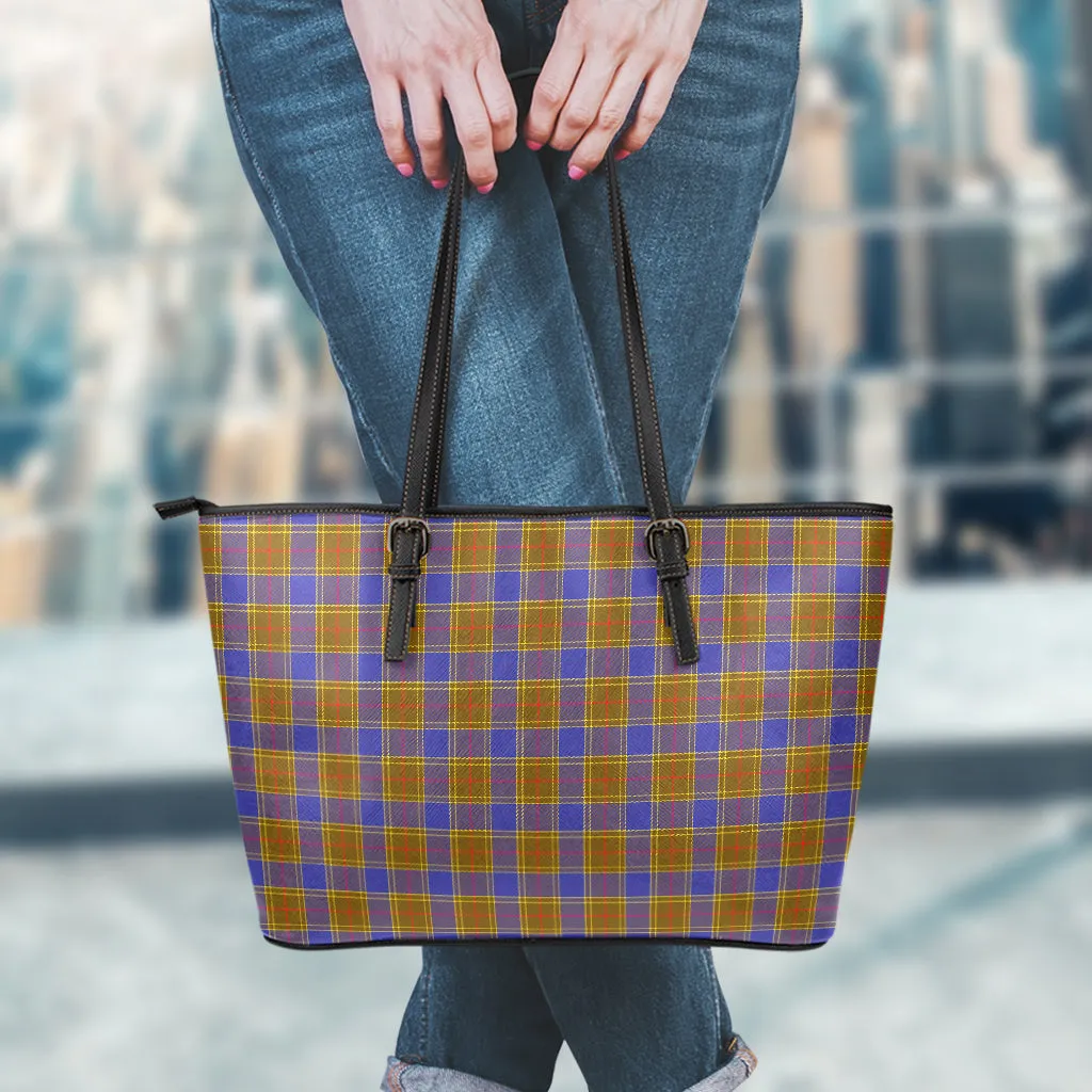 Balfour Tartan Leather Tote Bag