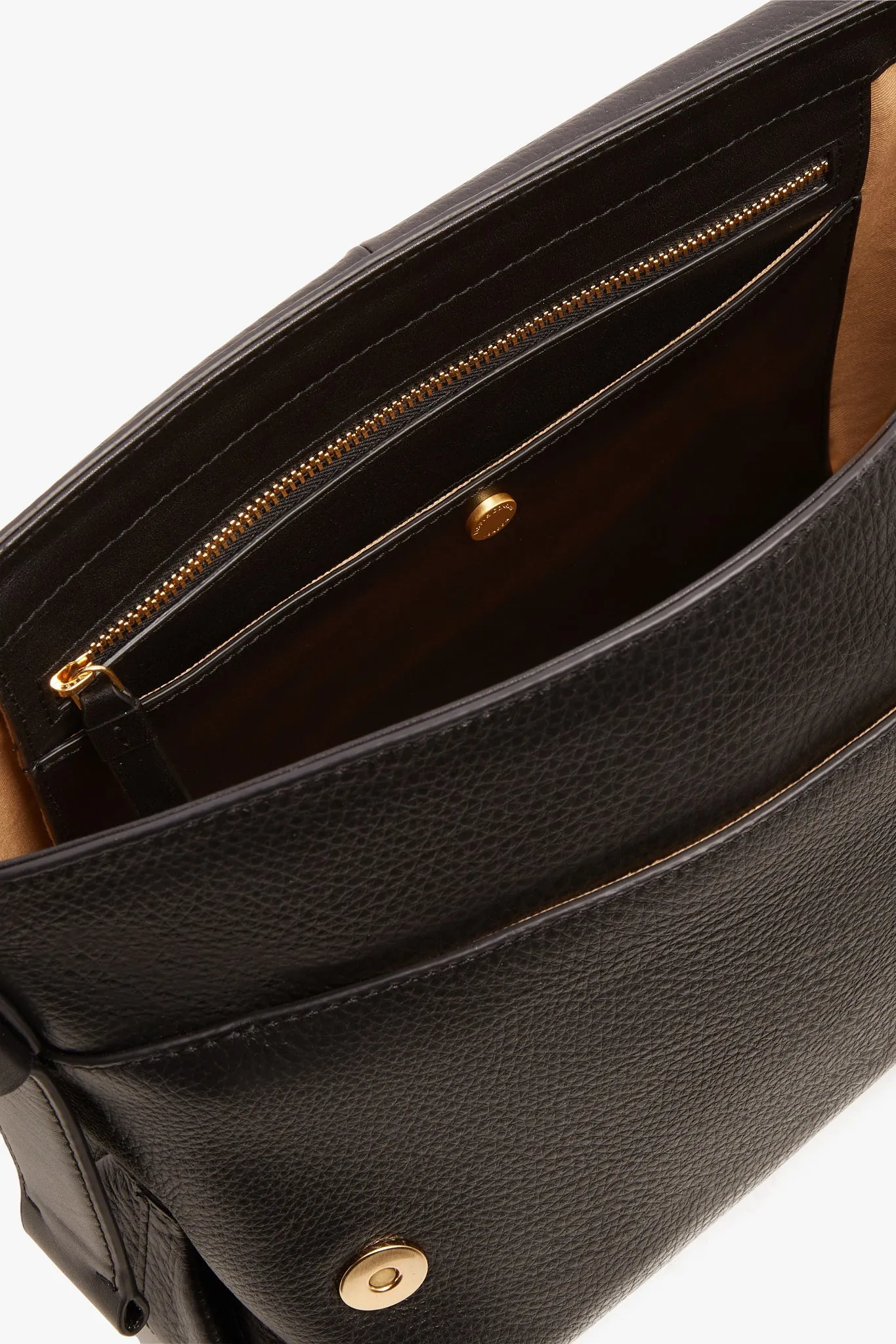 Beatrix Leather Flap Messenger