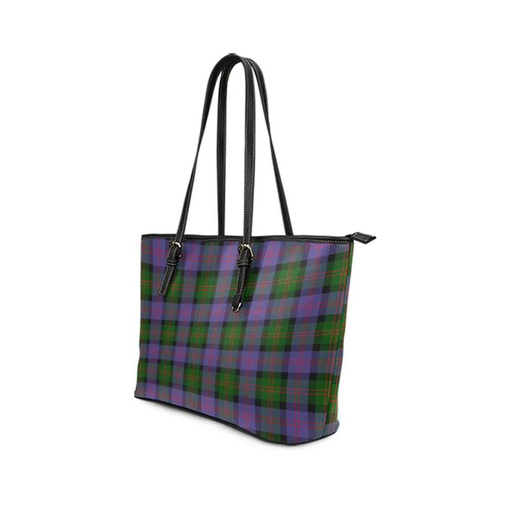 Blair Modern Tartan Leather Tote Bag