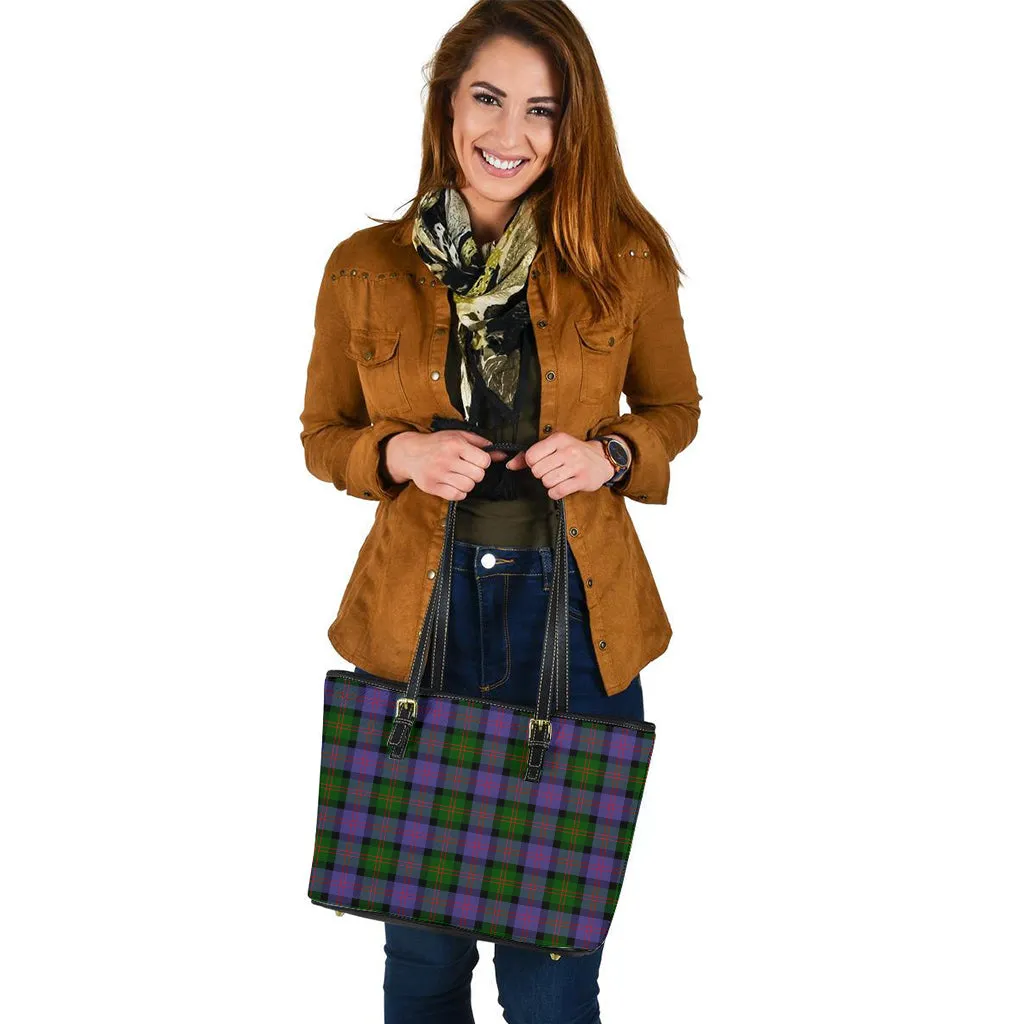 Blair Modern Tartan Leather Tote Bag