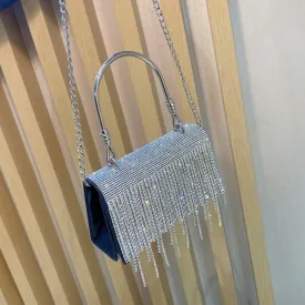 Bling Diamonds Rhinestone Tote Women Bags Purse Prom Evening Cltuch Crossbody Lady Handbags