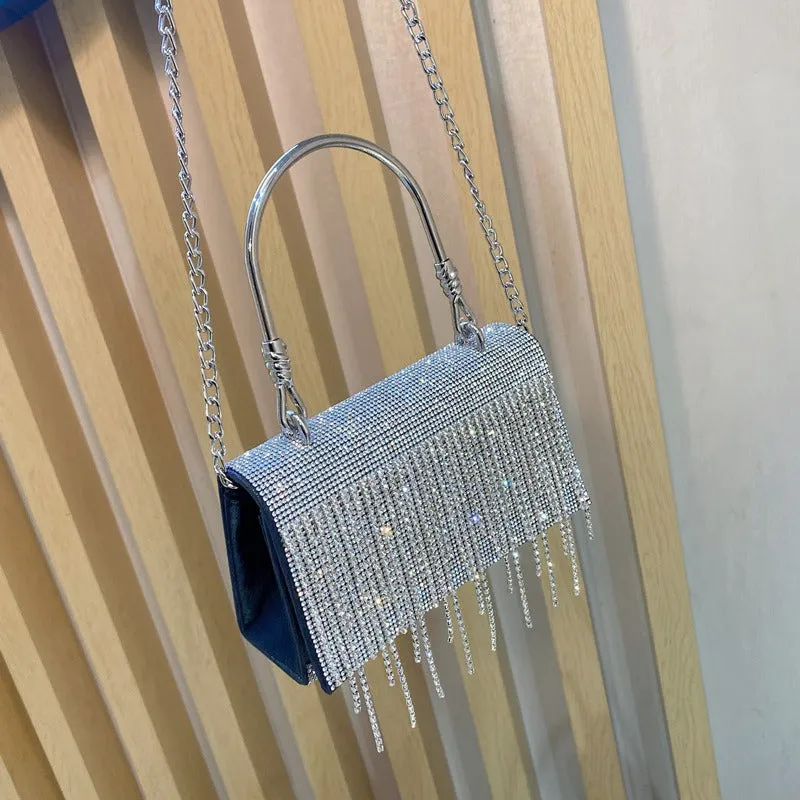 Bling Diamonds Rhinestone Tote Women Bags Purse Prom Evening Cltuch Crossbody Lady Handbags