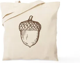 CafePress Acorn Tote Bag Natural Canvas Tote Bag, Reusable Shopping Bag