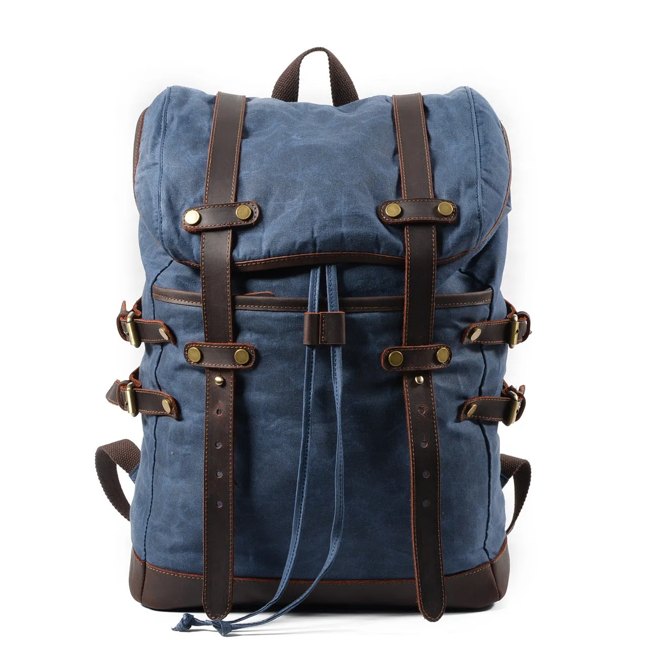 Canvas Men's Bag Casual Backpack Waterproof Outdoor Travel Student Bag KS6008