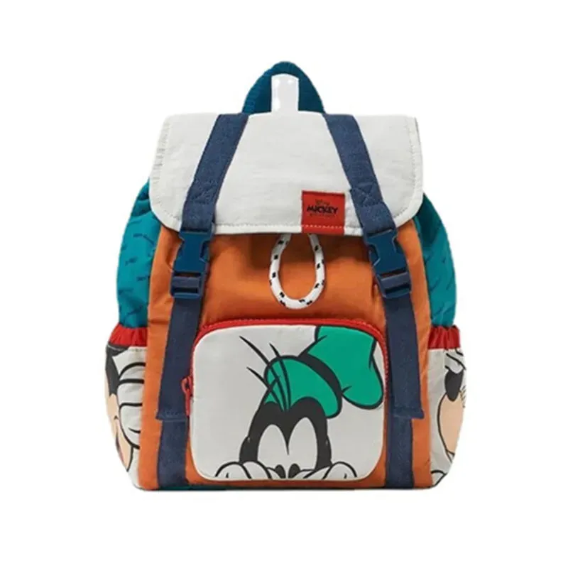 Cartoon Disney Mickey Mouse Backpack Minnie Mouse Canvas School Bag Fashion Large Capacity Backpack Girls