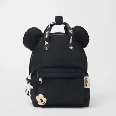 Cartoon Disney Mickey Mouse Backpack Minnie Mouse Canvas School Bag Fashion Large Capacity Backpack Girls