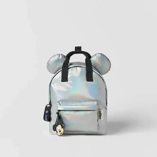 Cartoon Disney Mickey Mouse Backpack Minnie Mouse Canvas School Bag Fashion Large Capacity Backpack Girls