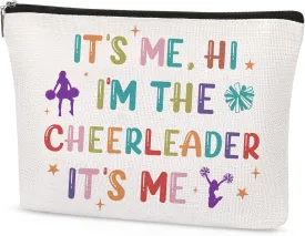 Cheerleader Gifts Makeup Bag - Zipper Cosmetic Bag Travel Organizer Pouch for Women Teen Girl Cheerleader Lover