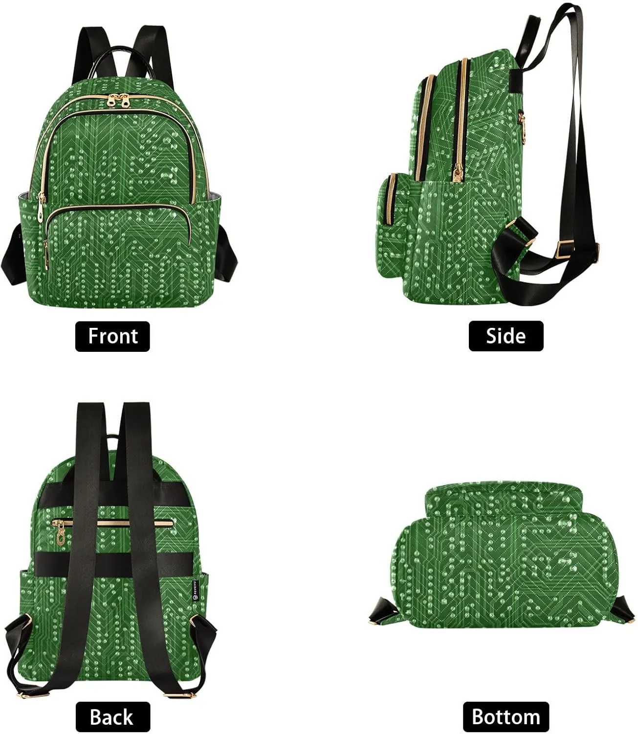 Circuit Board Mini Backpack for Women, Travel Backpack Purse Daypack Shoulder Bag for Ladies