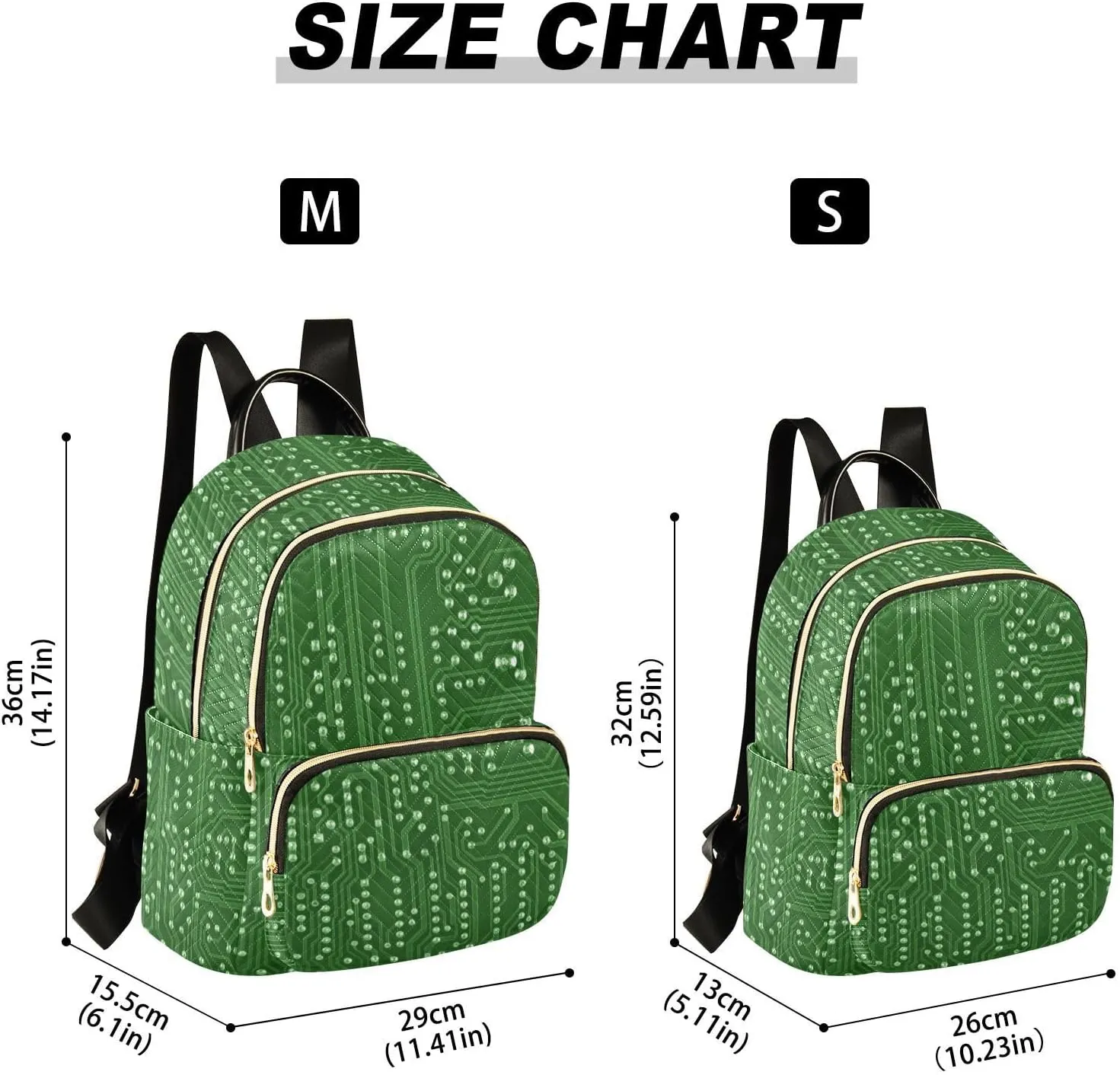 Circuit Board Mini Backpack for Women, Travel Backpack Purse Daypack Shoulder Bag for Ladies