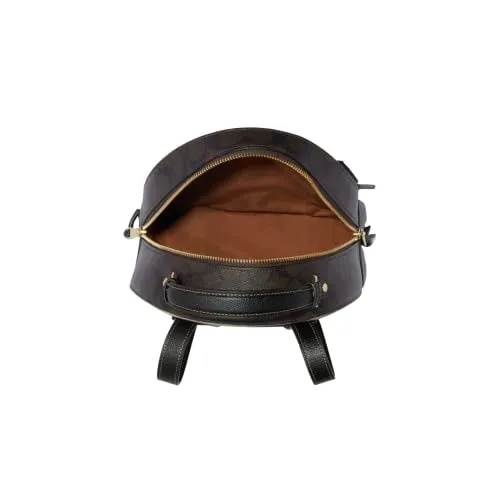 Coach Women's Jordyn Backpack (Blocked Signature Canvas - Light Khaki - Brown Multi)