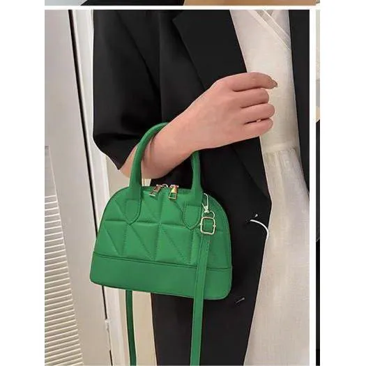 Double Zipper Stylish Shoulder Trendy Crossbody Bag