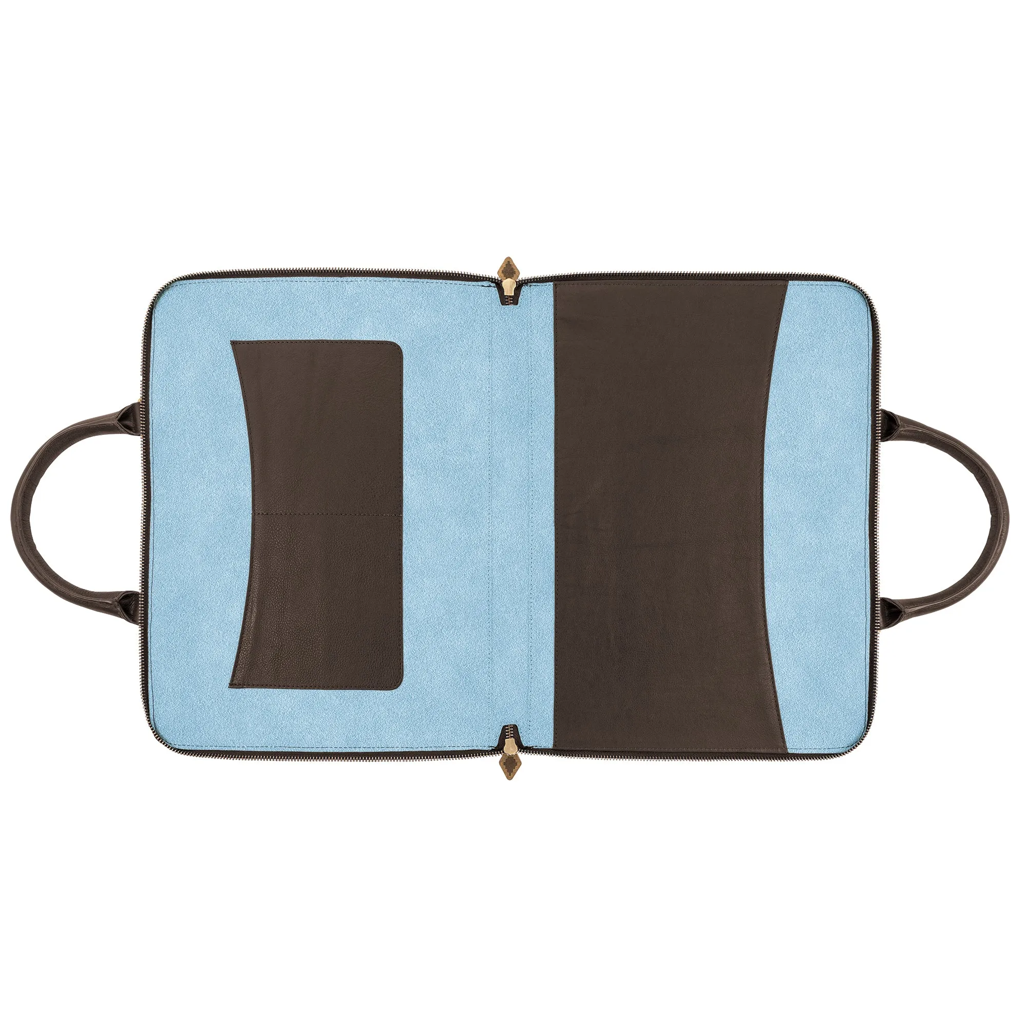 'Empresario' Briefcase - Brown Leather