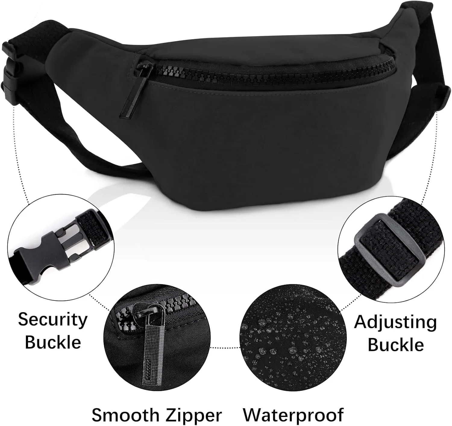 Fanny Pack for Kids,Adjustable Waist Bag for Kids Boys Girls,Cute Fashionable Waist Pack Children's Bum Bag,Sports Workout Traveling Running Carrying Phones Mini Bags (Grey)