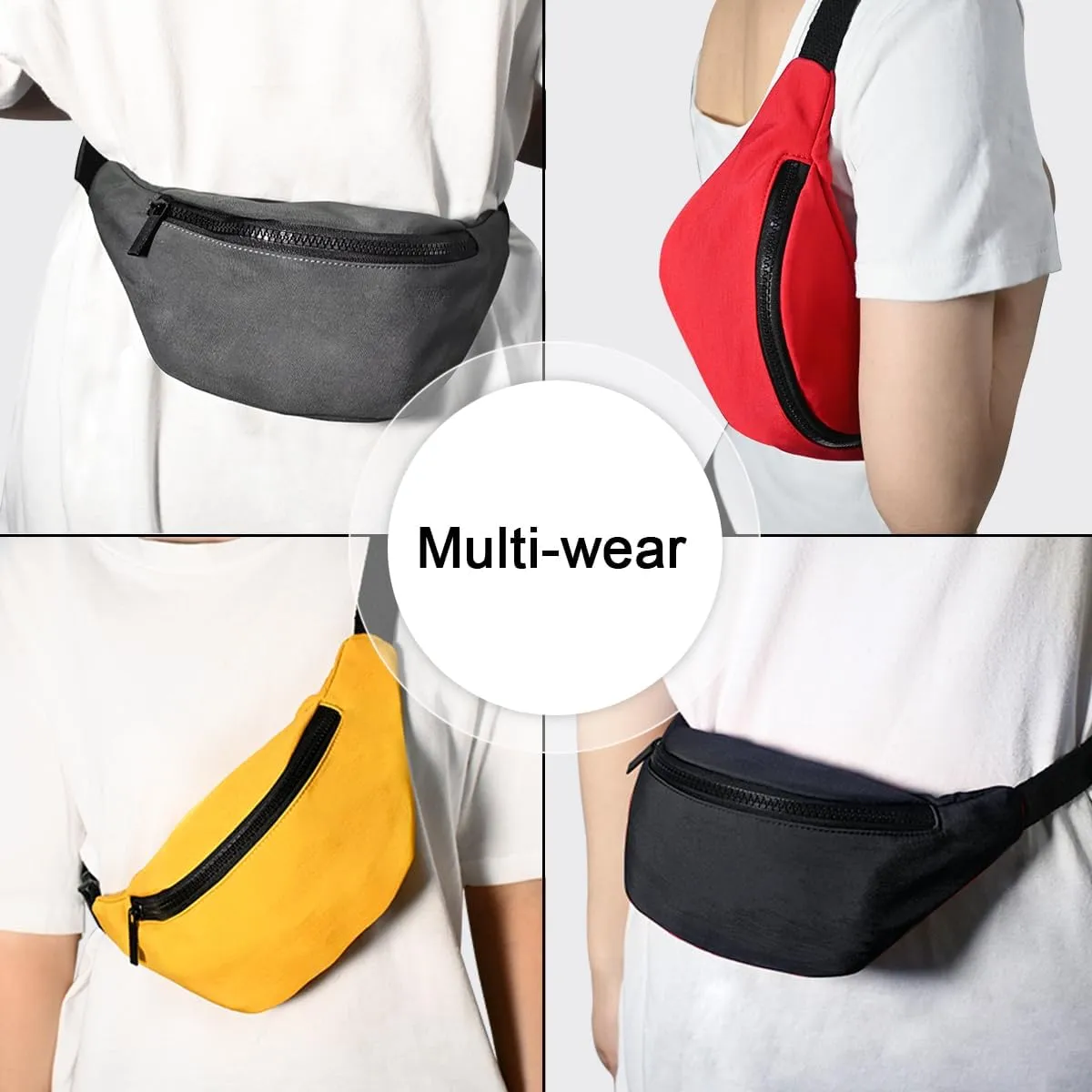 Fanny Pack for Kids,Adjustable Waist Bag for Kids Boys Girls,Cute Fashionable Waist Pack Children's Bum Bag,Sports Workout Traveling Running Carrying Phones Mini Bags (Red)