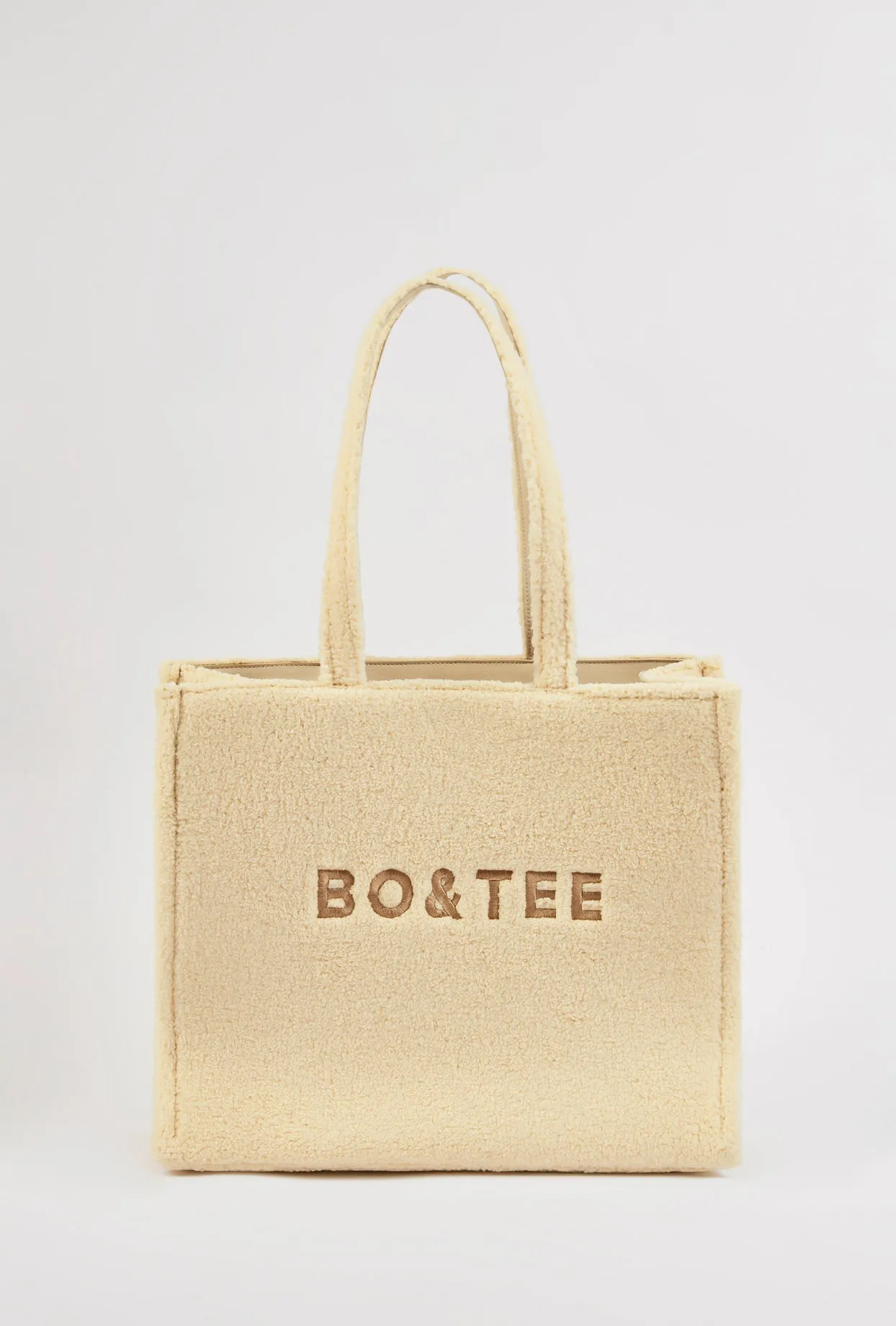 Fleece Tote Bag in Cashmere