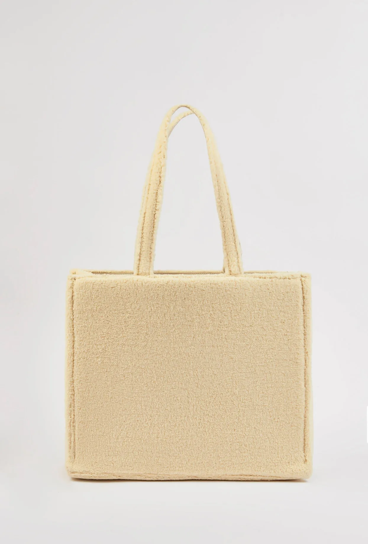 Fleece Tote Bag in Cashmere