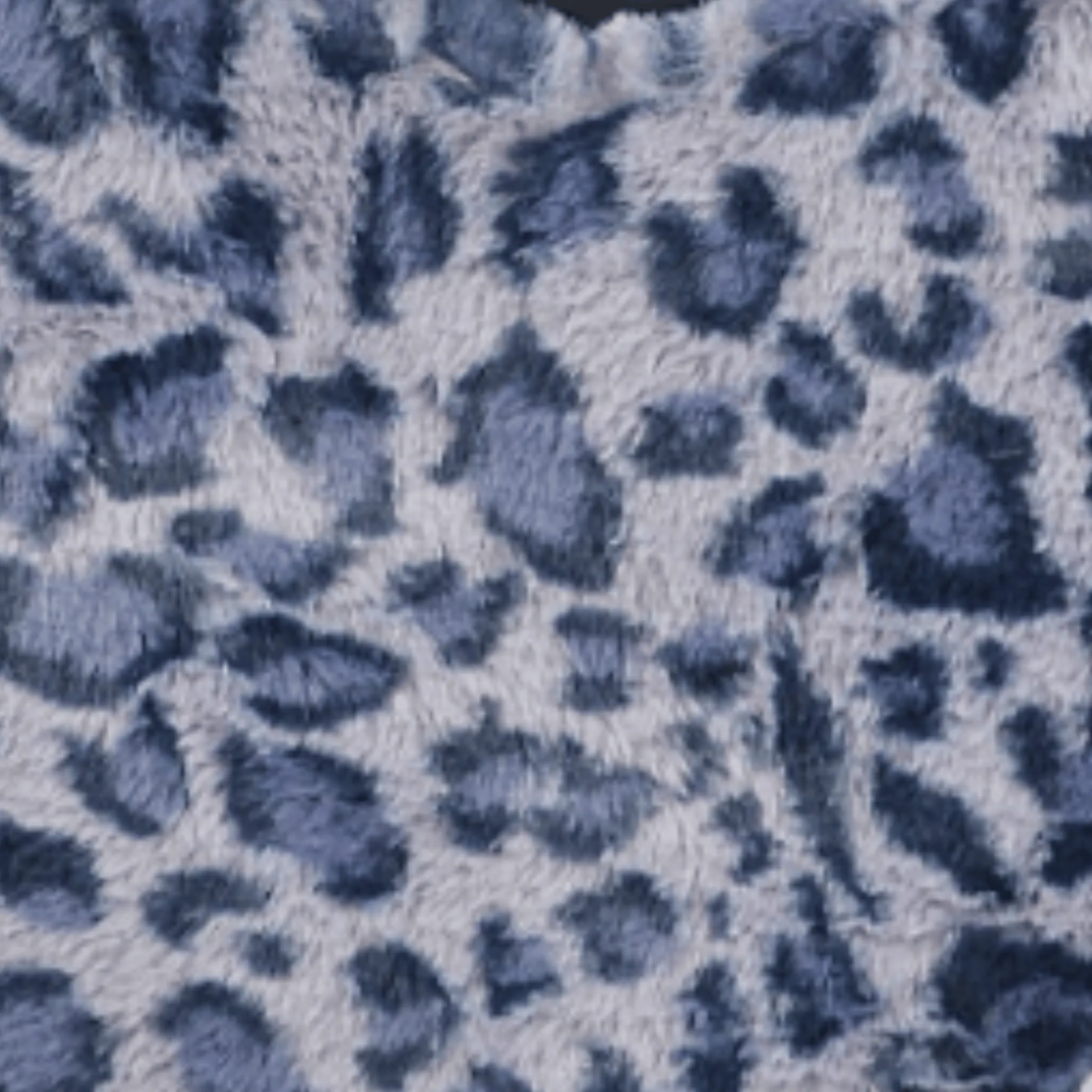 Fuzzy Leopard Oversized Heart Shoulder Bag