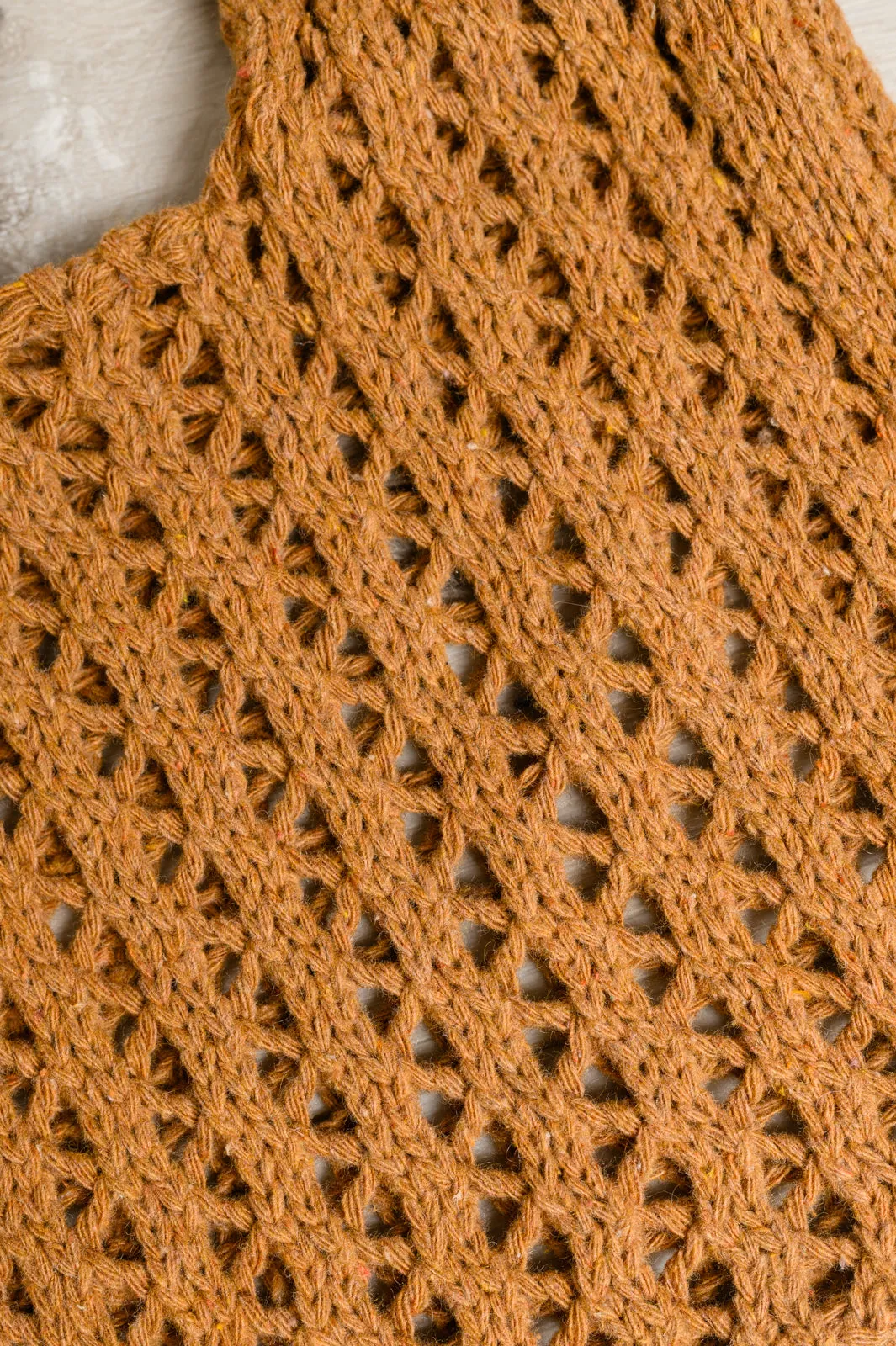Girls Day Open Weave Bag in Tan - 11/20/2023