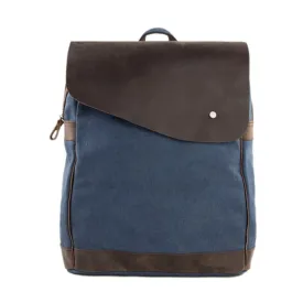 Handmade Canvas with Leather School Backpack