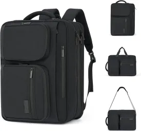 Hanke Multifunctional Carry On Luggage Bag, Personal Item Travel Bag 18x14x8 Airline Approved, Lightweight Under Seat Bags for Airplanes, Overnight Weekender Bags for Women, Graphite Black