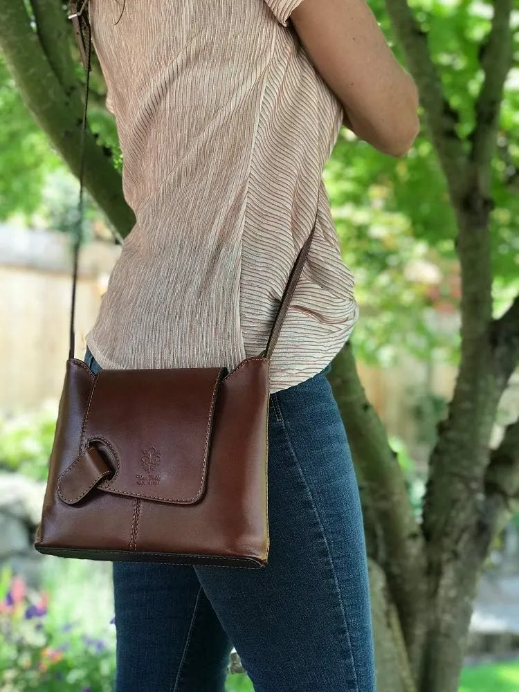 Isabella Leather Crossbody Bag