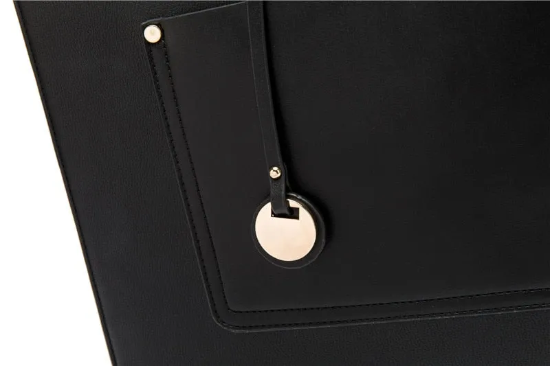 Leather Tote Laptop Bag for Women 13-inch