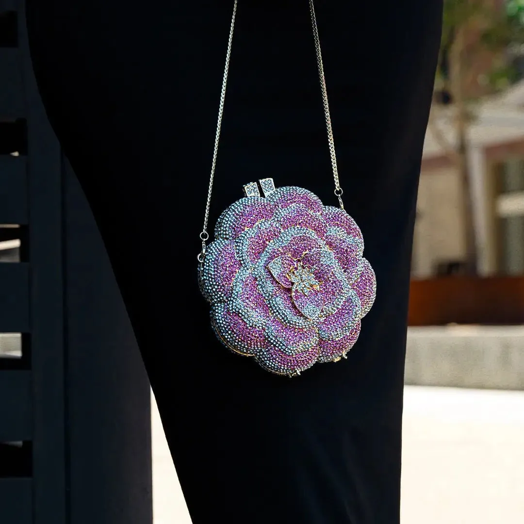 Liliana | A Floral Jewel Clutch Bag for Graceful Sophistication
