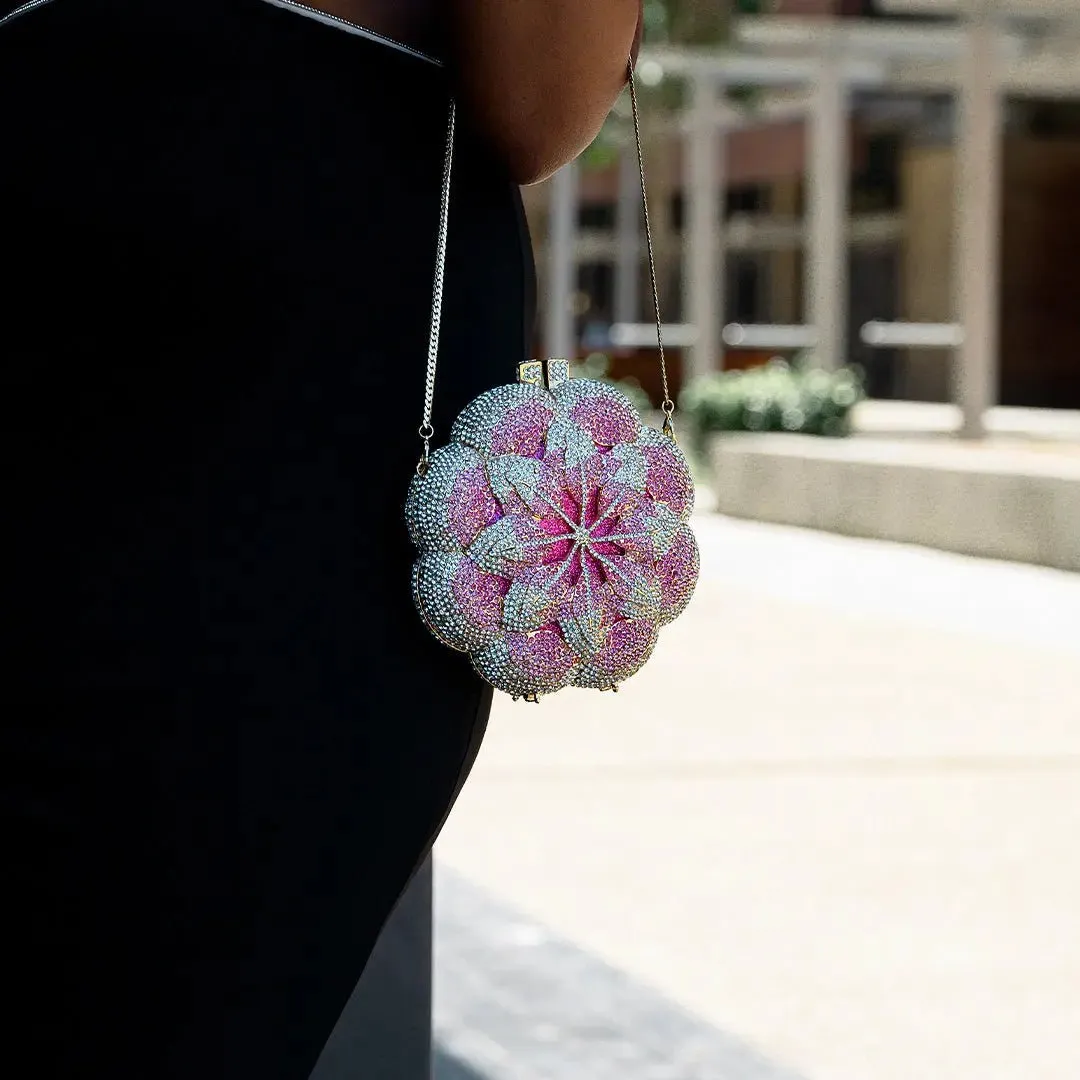 Liliana | A Floral Jewel Clutch Bag for Graceful Sophistication
