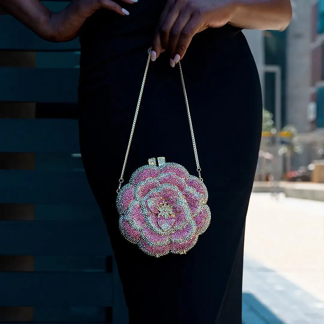 Liliana | A Floral Jewel Clutch Bag for Graceful Sophistication