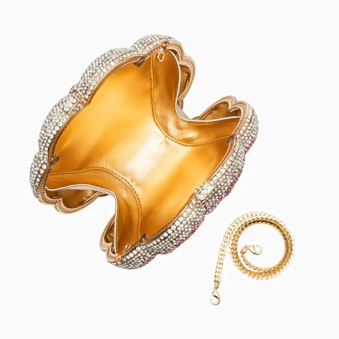 Liliana | A Floral Jewel Clutch Bag for Graceful Sophistication