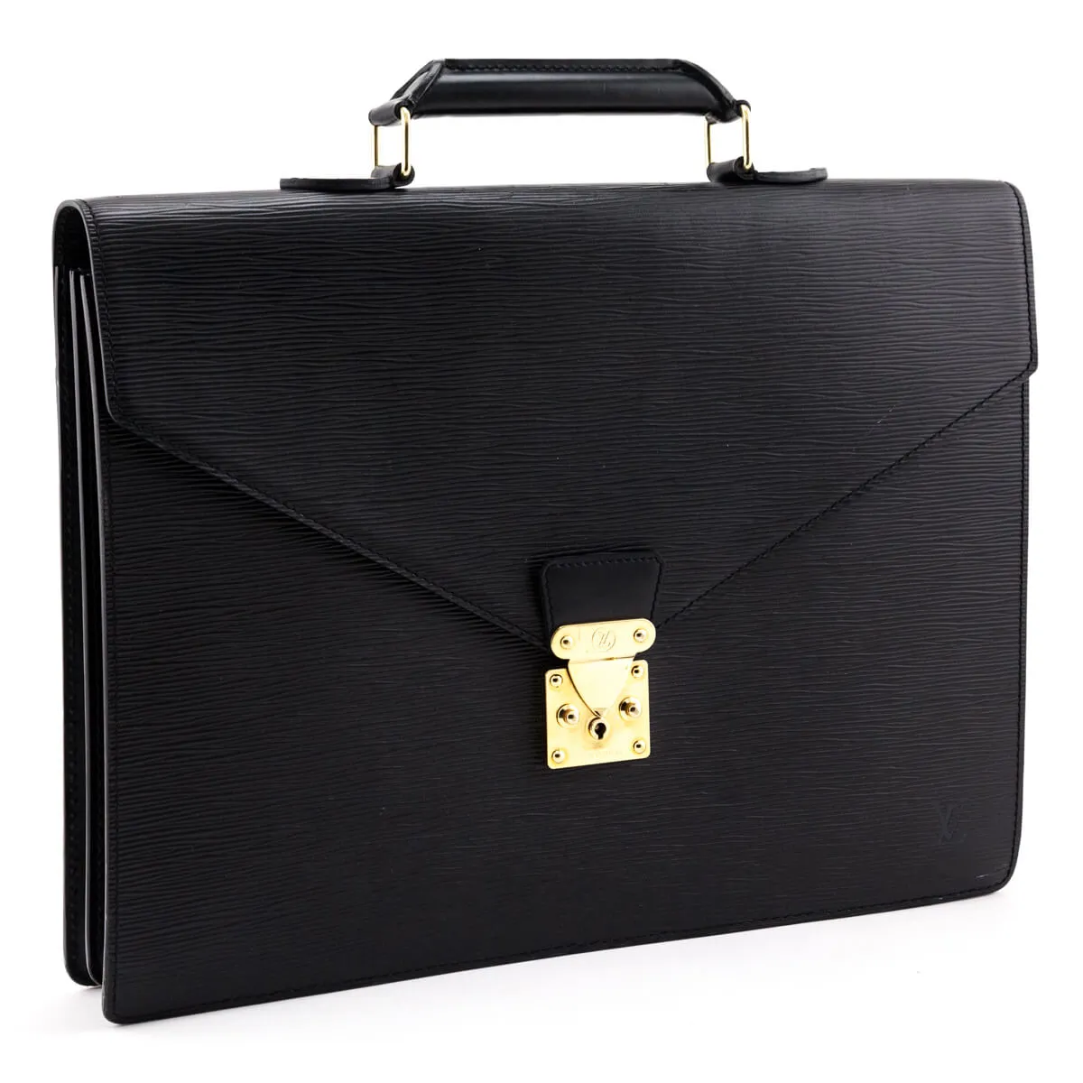 Louis Vuitton Black Epi Laguito Briefcase