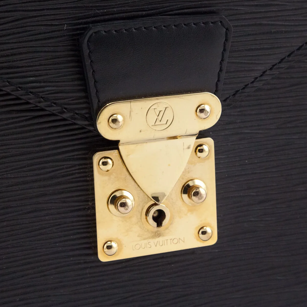 Louis Vuitton Black Epi Laguito Briefcase