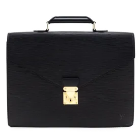 Louis Vuitton Black Epi Laguito Briefcase