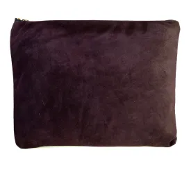 Merlot Suede Clutch