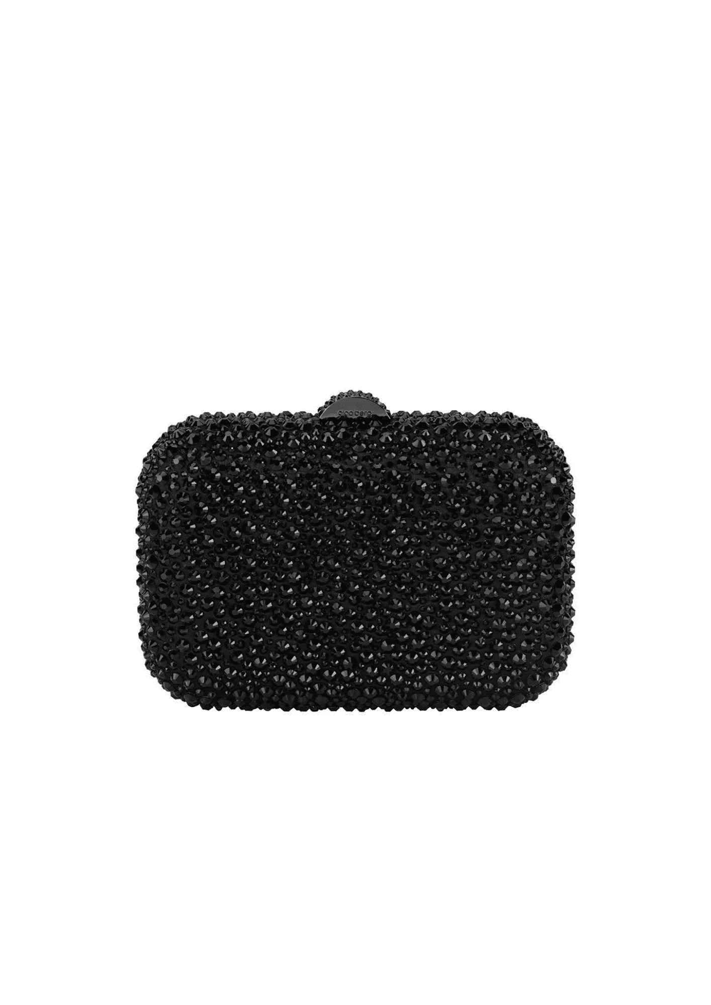 OLGA BERG - Casey Hot fix Encrusted Clutch Black