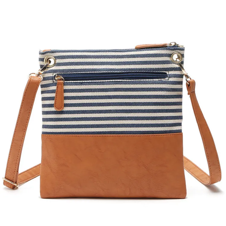Paziye Striped Fringed Shoulder Crossbody Bag