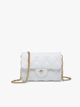 Quilted Clutch Crossbody - White