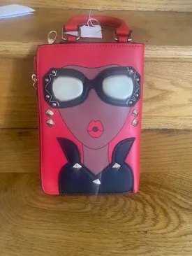 Red Bling small cross body handbag