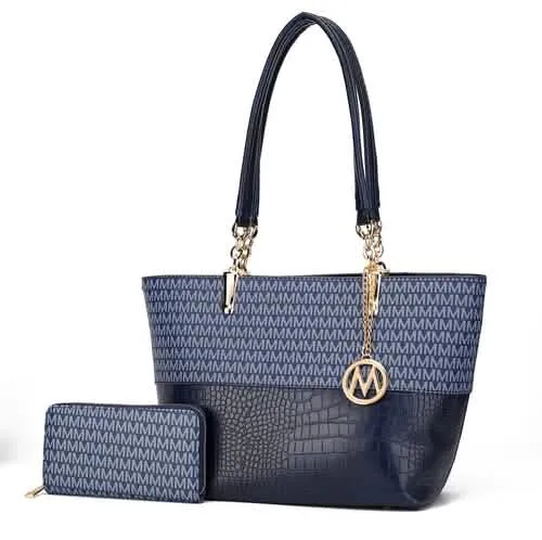 Sasha Elegant Vegan Leather Tote by MKF Collection